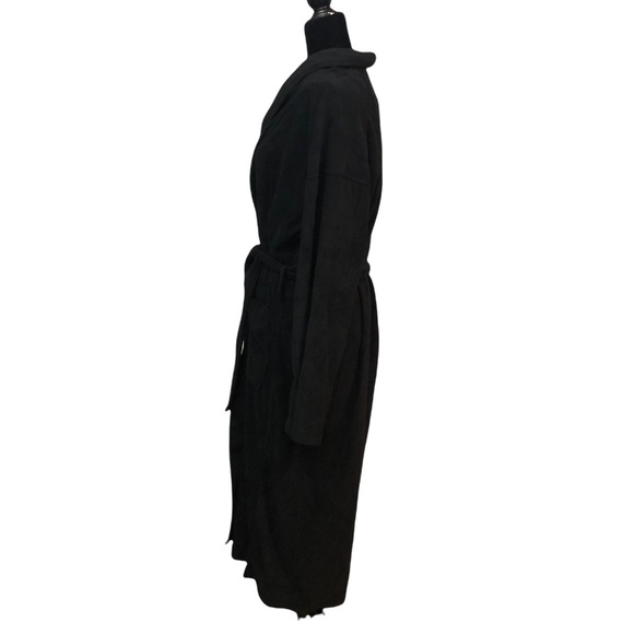 Joe Boxer Men’s Micro fleece Robe, Black - Picture 5 of 8